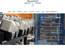 Tablet Screenshot of blueprinthealthstudio.com